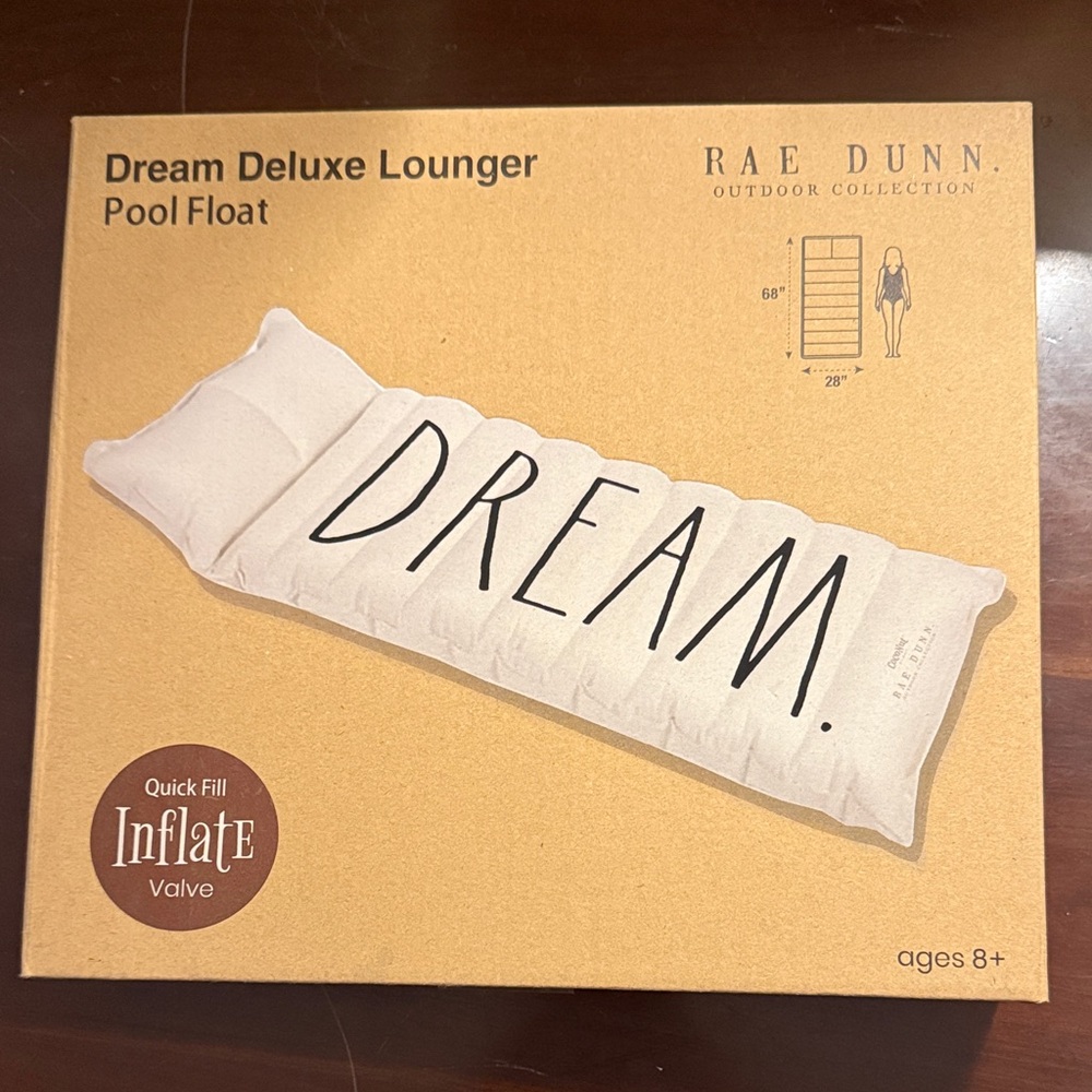 Rae Dunn White Dream Pool Float